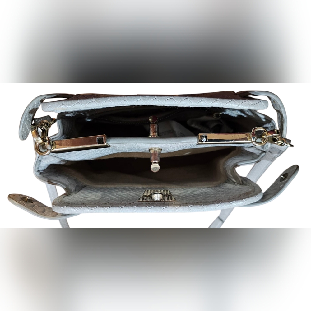 Zara Basic Collection Pre-Loved Mini Snakeskin Em… - image 7